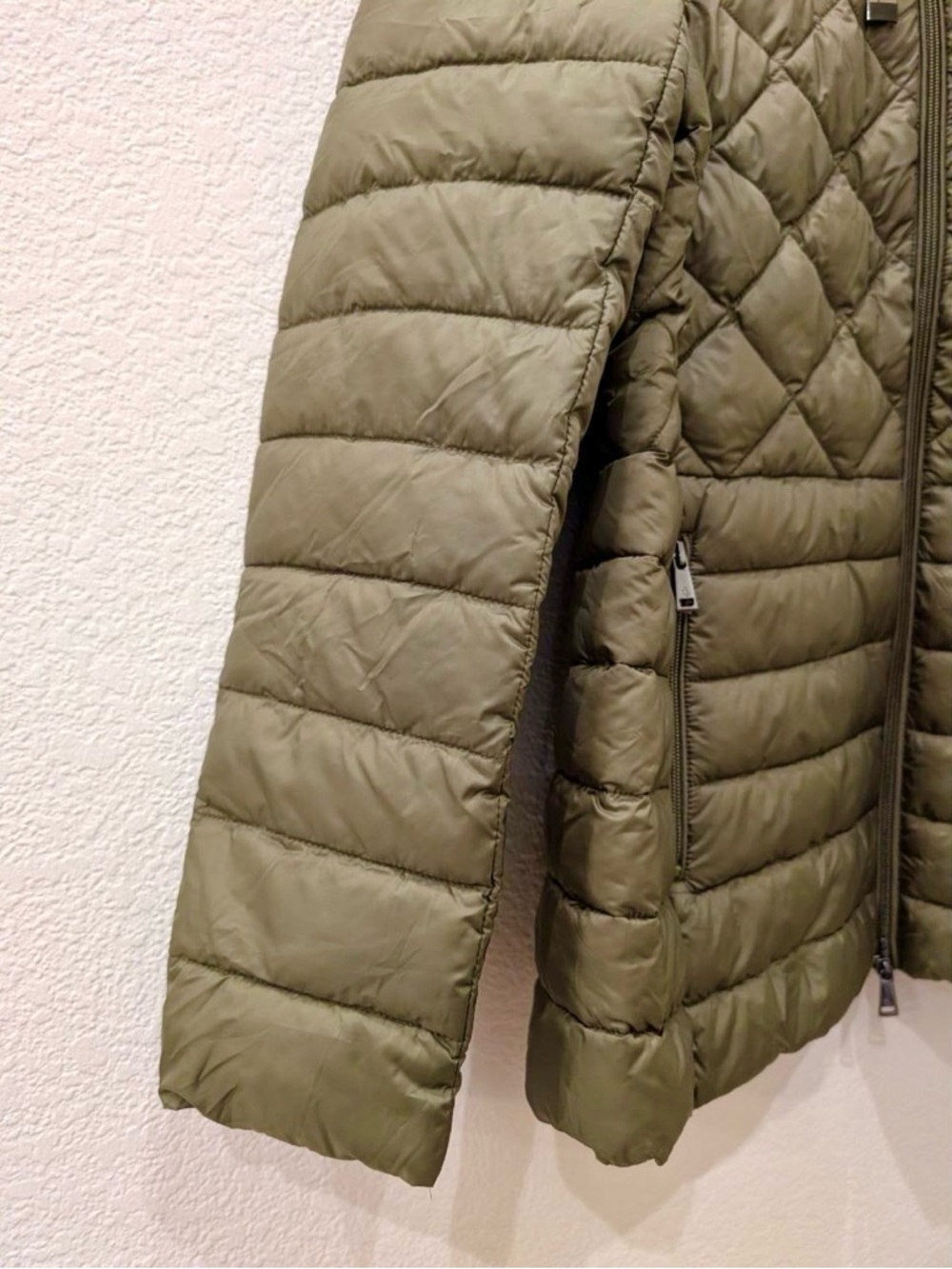 NWT Lauren Ralph Lauren Soft Puffer Hooded Recycled Jacket Olive Packable  Sz M - Picture 8 of 15